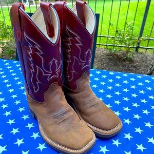 Old West Kids' Brown Boy Boots